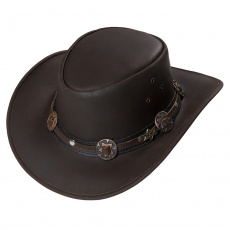 kožený westernový klobouk HUCK