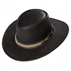 kožený westernový klobouk MILES